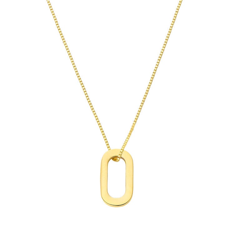 Dije Ovalado, Oro Amarillo de 14K — Imagen 4 de 4