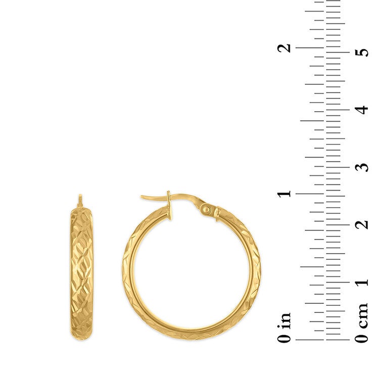 Arracadas, Oro Amarillo de 14K — Imagen 3 de 4