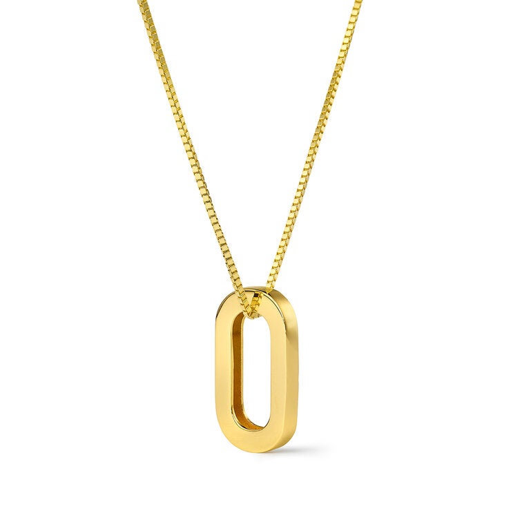 Dije Ovalado, Oro Amarillo de 14K — Imagen 1 de 4