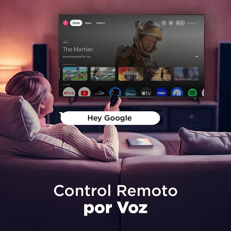 TCL Pantalla 75" QLED 4K Google TV 75Q5K — Imagen 4 de 4
