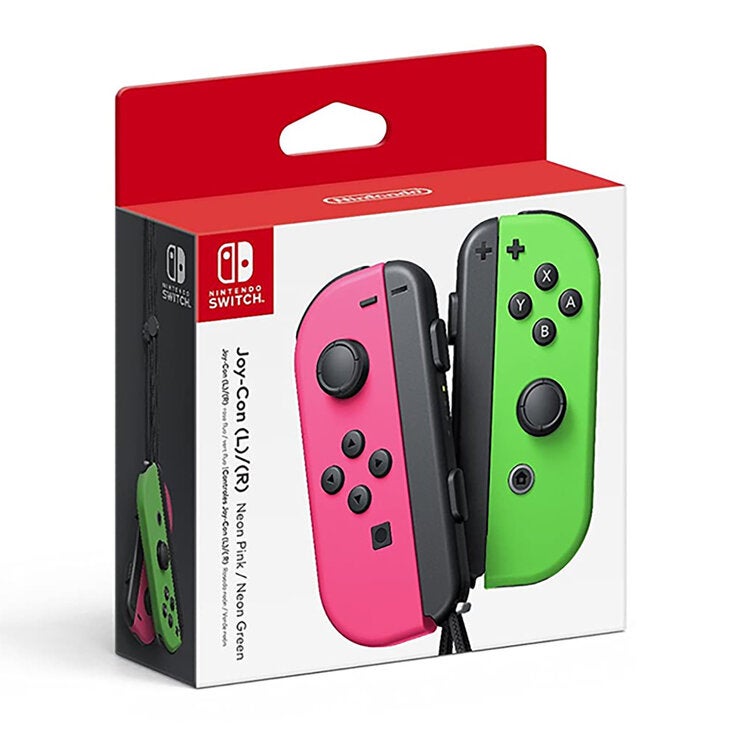 Nintendo Switch Joy-Con L/R Neón Rosa y Verde — Imagen 3 de 4
