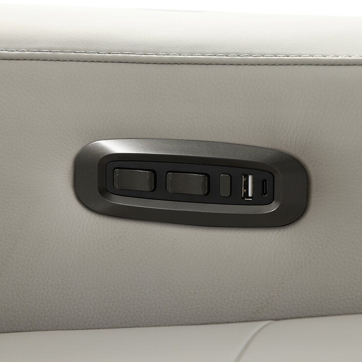 Simon Li Furniture, Wren, Sofá Reclinable de Piel con Sistema Eléctrico — Imagen 3 de 4