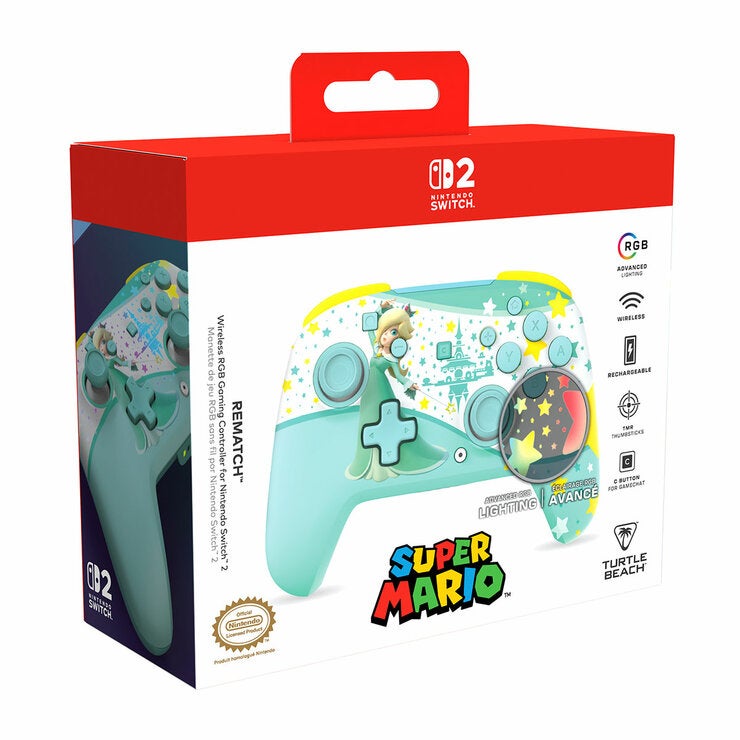 Turtle Beach Control Inalámbrico RGB para NS2 Rosalina — Imagen 3 de 4