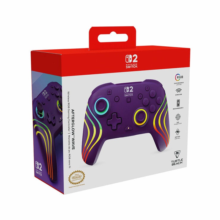 Turtle Beach Control Inalámbrico RGB para NS2 Afteglow Wave Morado — Imagen 3 de 4