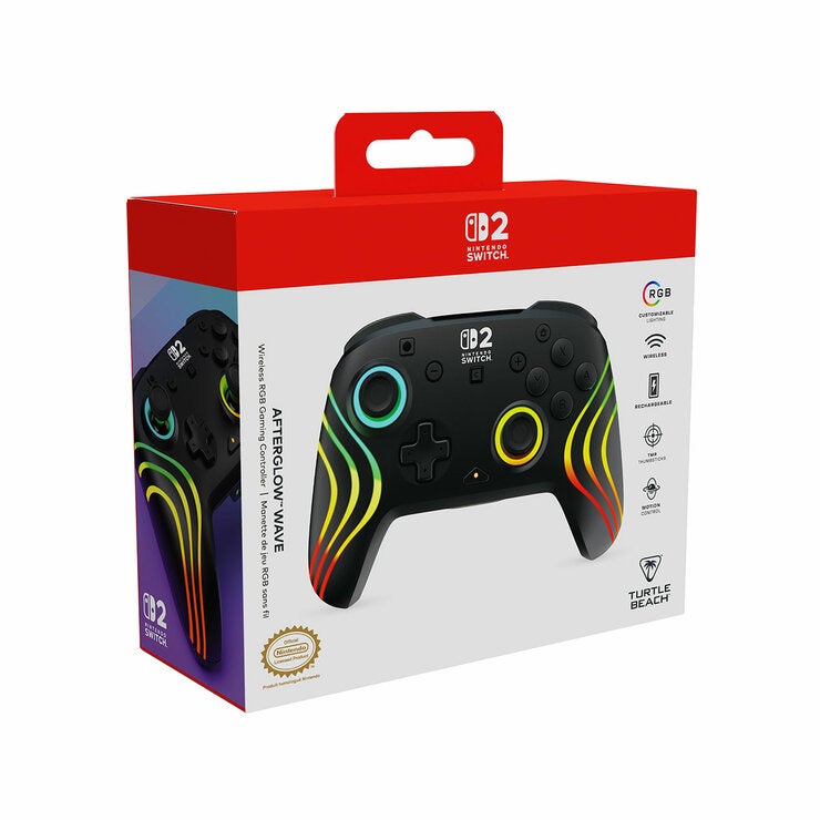 Turtle Beach Control Inalámbrico RGB para NS2 Afteglow Wave Negro — Imagen 3 de 4