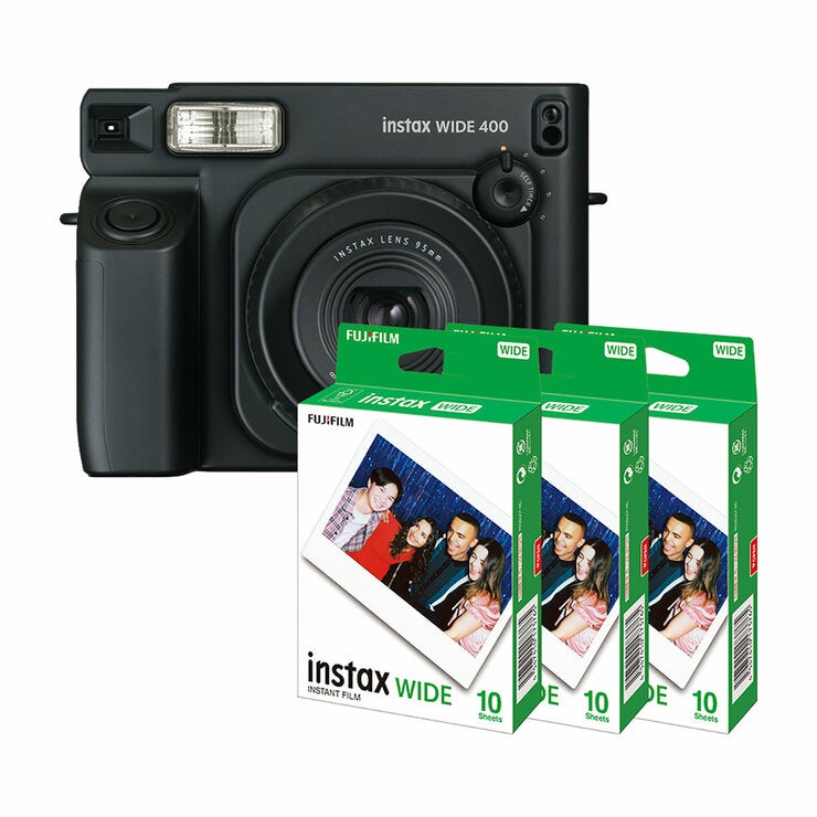Fujifilm instax WIDE 400 + 3 cartuchos de Película instax WIDE