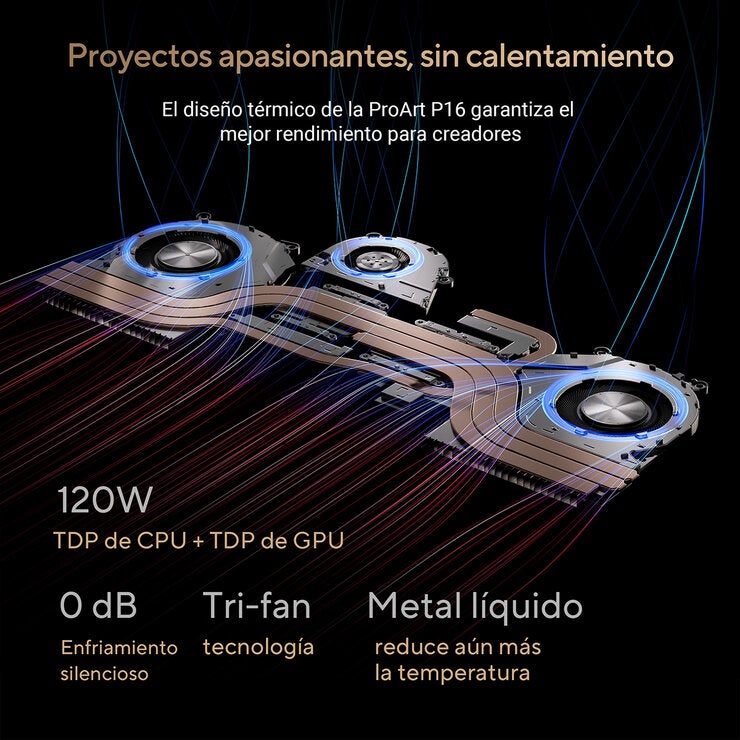 ASUS ProArt P16 Laptop 16" 3K OLED Touch NVIDIA GeForce RTX 5070 AMD Ryzen AI 9 HX 370 64GB 2TB SSD — Imagen 4 de 4