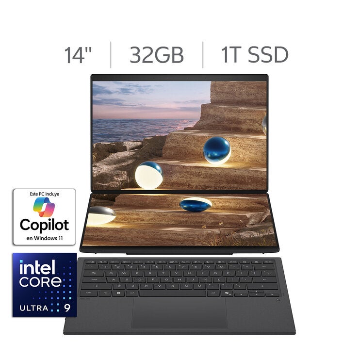 ASUS Zenbook Duo Laptop 14" 3K OLED Intel Core Ultra 9 386H 32GB 1TB SSD — Imagen 1 de 4