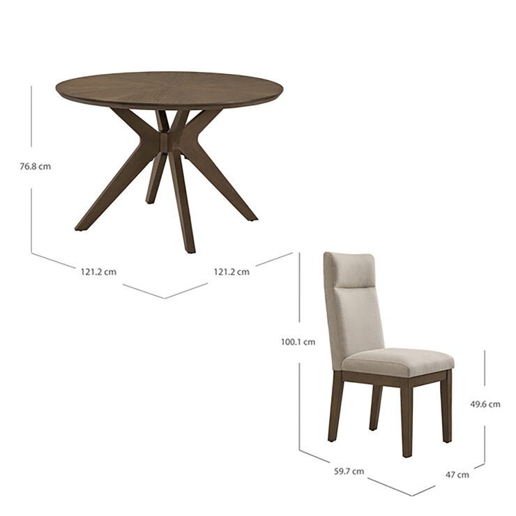 Bayside Furnishings, Sophie, Juego de Comedor de 5 piezas — Imagen 3 de 4