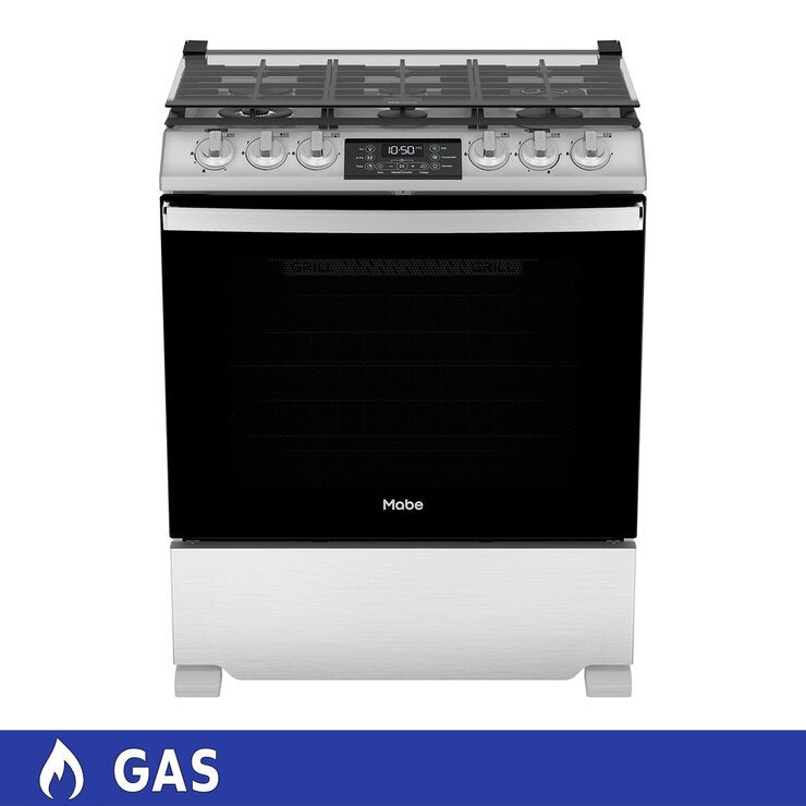 Mabe Estufa de Gas de Piso 76 cm con 6 Quemadores Inoxidable — Imagen 1 de 4