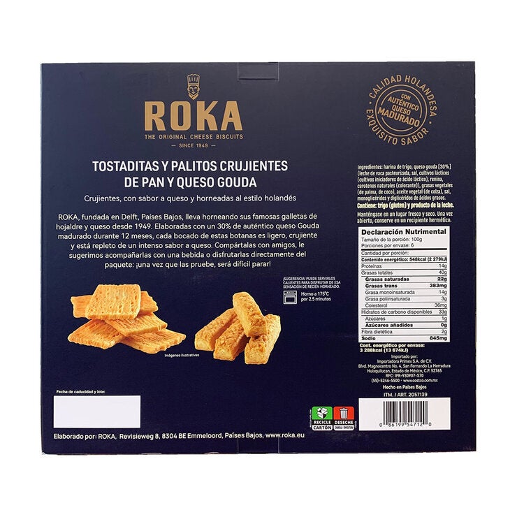 Roka Tostaditas y Palitos Crujientes de Pan y Queso Gouda 600 g — Imagen 3 de 3