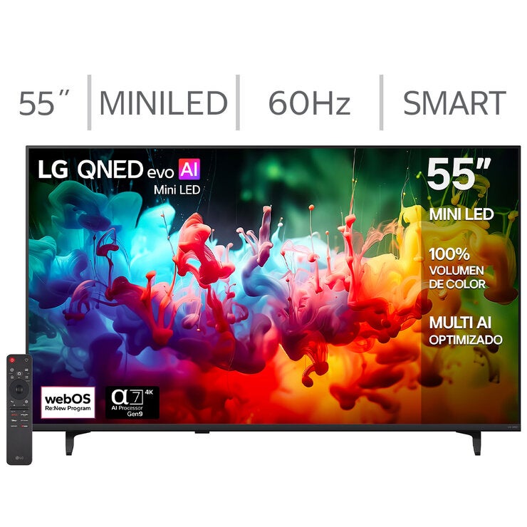 LG Pantalla 55" QNED Miniled 4K Smart TV 55QNED71BSC — Imagen 1 de 4