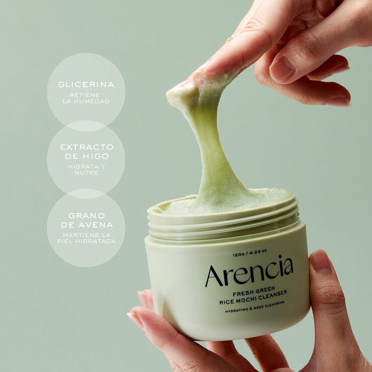 Arencia Limpiador Facial Fresh Green Rice Mochi 2 pzas — Imagen 4 de 4