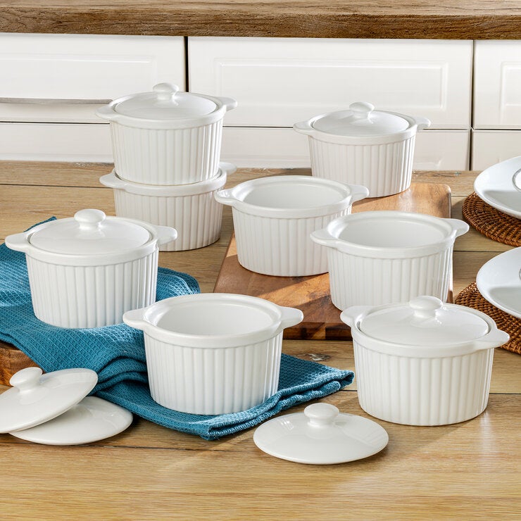 Signature Housewares Incorporated, 8 Ramequines de Cerámica con Tapa — Imagen 2 de 4