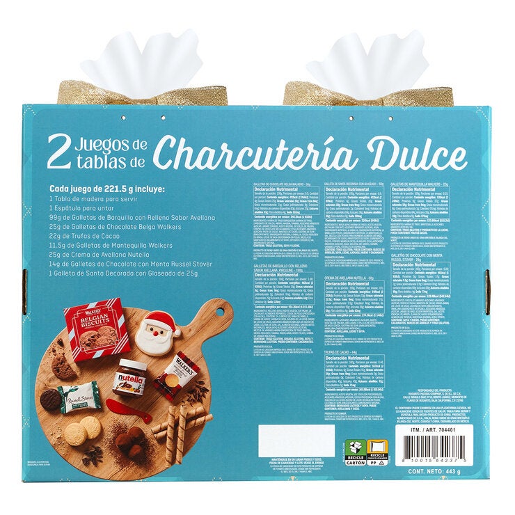 Paquete con 2 Juegos de Tablas de Charcutería Dulce 443 g — Imagen 2 de 2