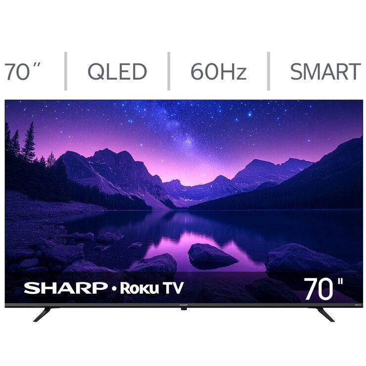 Sharp Pantalla 70" QLED 4K Roku TV 4T-C70JM6020U — Imagen 1 de 4