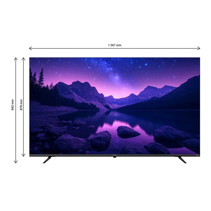 Sharp Pantalla 70" QLED 4K Roku TV 4T-C70JM6020U — Imagen 2 de 4