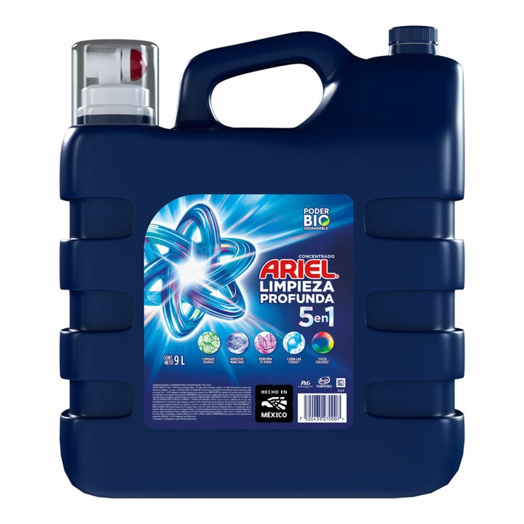 Ariel Vivid Concentrado Detergente Líquido para Ropa 9 l — Imagen 1 de 3