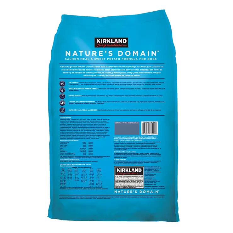 Kirkland Signature Nature's Domain Alimento para Perro con Salmón y Camote 15.87kg — Imagen 2 de 2
