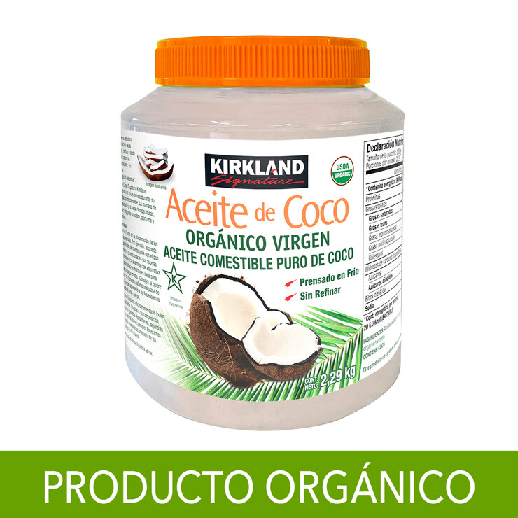 Kirkland Signature Aceite De Coco Orgánico Virgen 2.29 Kg — Imagen 1 de 3
