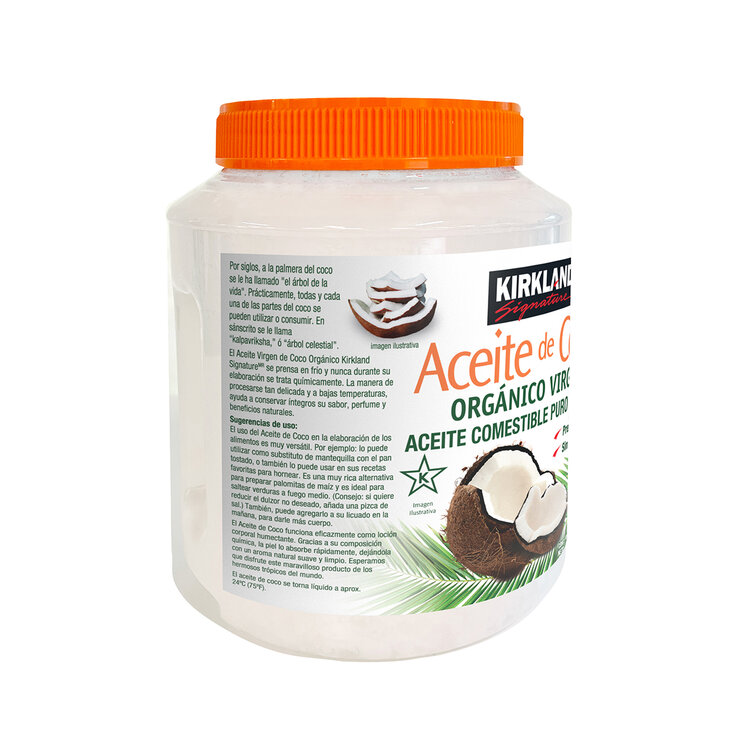Kirkland Signature Aceite De Coco Orgánico Virgen 2.29 Kg — Imagen 3 de 3