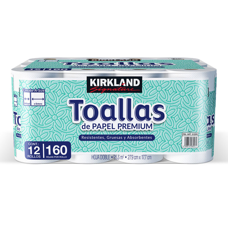 Kirkland Signature Toalla Desechable 12 pzas — Imagen 1 de 3