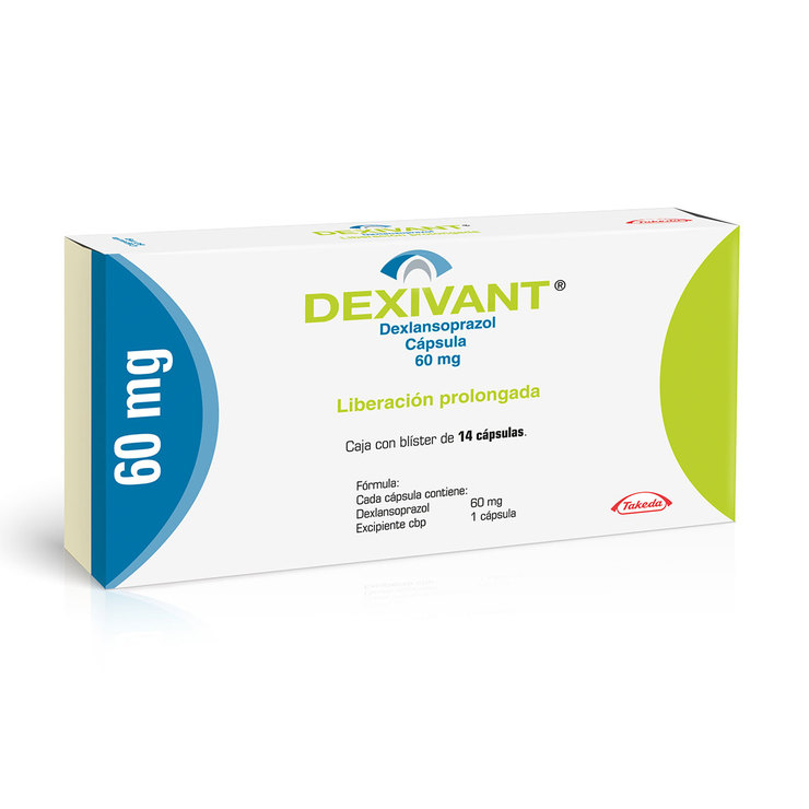 Dexivant  60 mg, Dexlanzoprasol 14 Cápsulas 