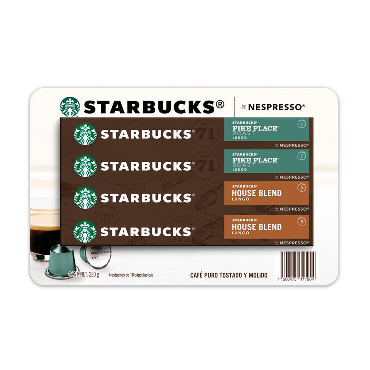 Starbucks Cápsulas Nespresso, Café Pike Place y House Blend — Imagen 1 de 3