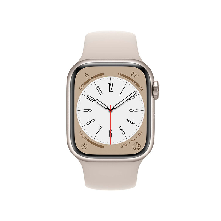 Apple Watch S8 (GPS) Caja de Aluminio Blanco Estrella 41mm con correa deportiva color blanco estrella  — Imagen 2 de 4
