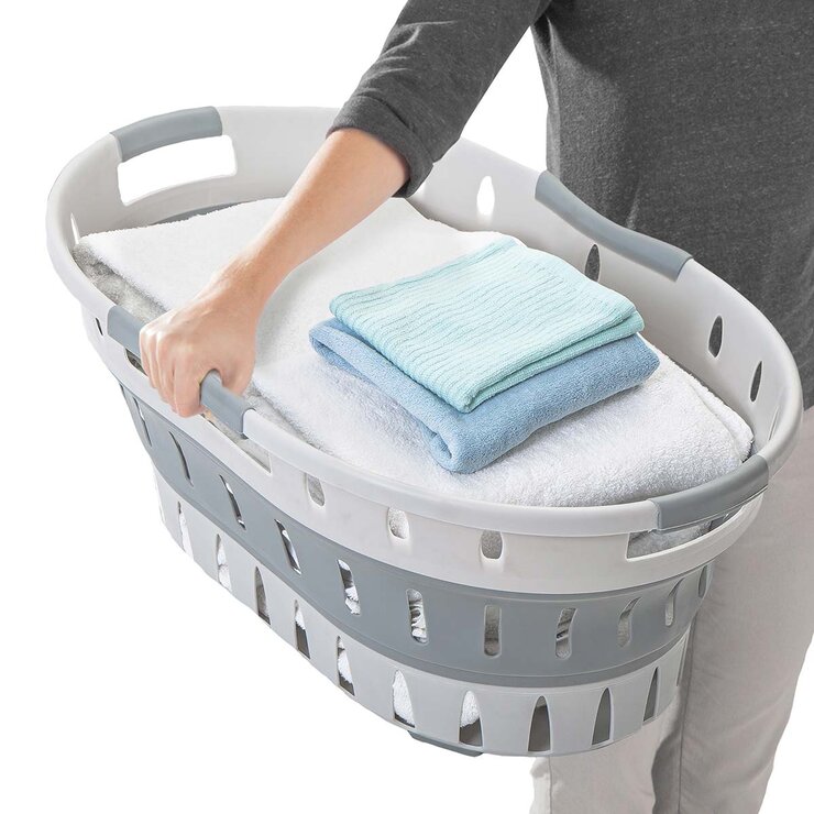 Smart Design Canasto Para Lavandería Plegable — Imagen 3 de 4