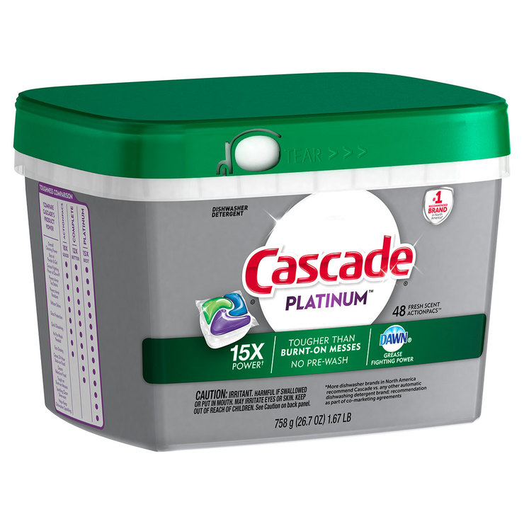 Cascade Platinum Detergente para Lavavajillas 48 pzas — Imagen 2 de 4