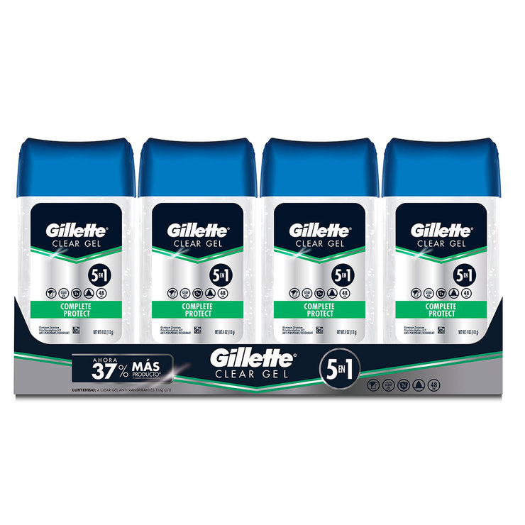 Gillette Antitranspirante Complete Protect 4 pzas de 113 g