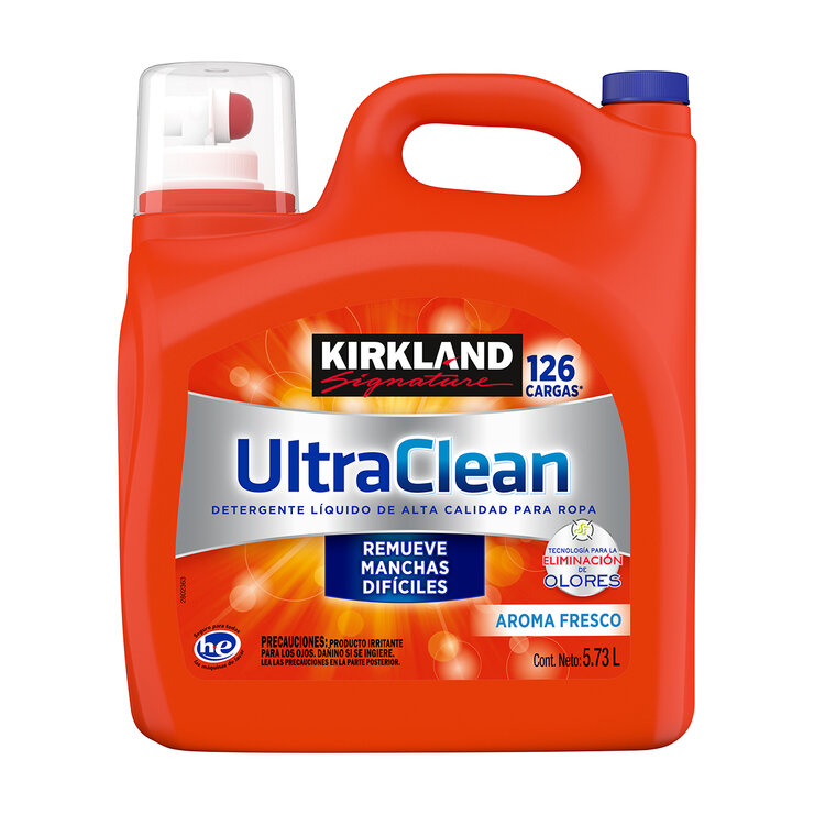 Kirkland Signature Ultra Clean Detergente Líquido Premium con Aroma Refrescante 5.73 l — Imagen 1 de 3