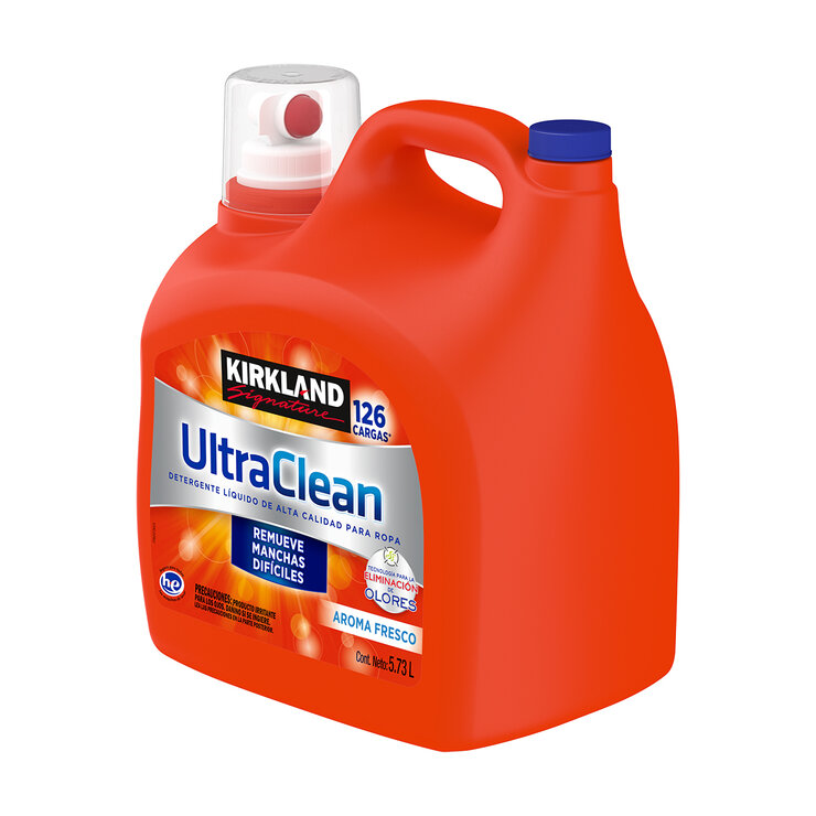 Kirkland Signature Ultra Clean Detergente Líquido Premium con Aroma Refrescante 5.73 l — Imagen 2 de 3