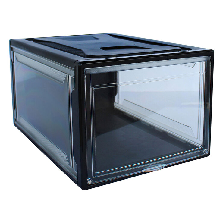 AG Box, Set de 4 Cajas de Zapatos Apilables Premium, Negro — Imagen 2 de 4