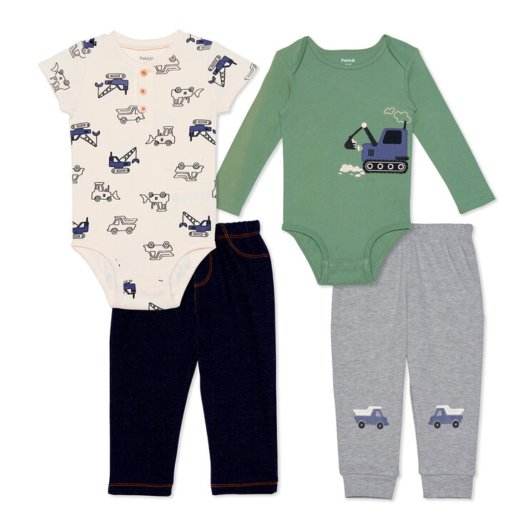 Pekkle Conjunto 4 piezas para Niños Varias Tallas y Colores — Imagen 2 de 4
