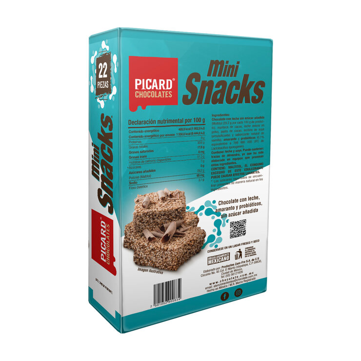 Picard Mini Snacks de Amaranto con Chocolate sin Azúcar 330 g — Imagen 3 de 3
