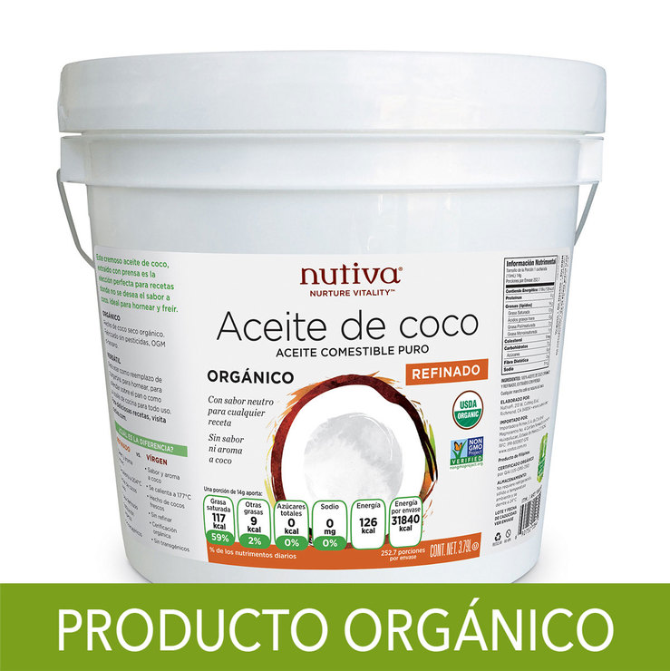 Nutiva Aceite de Coco Orgánico  3.79 L  
