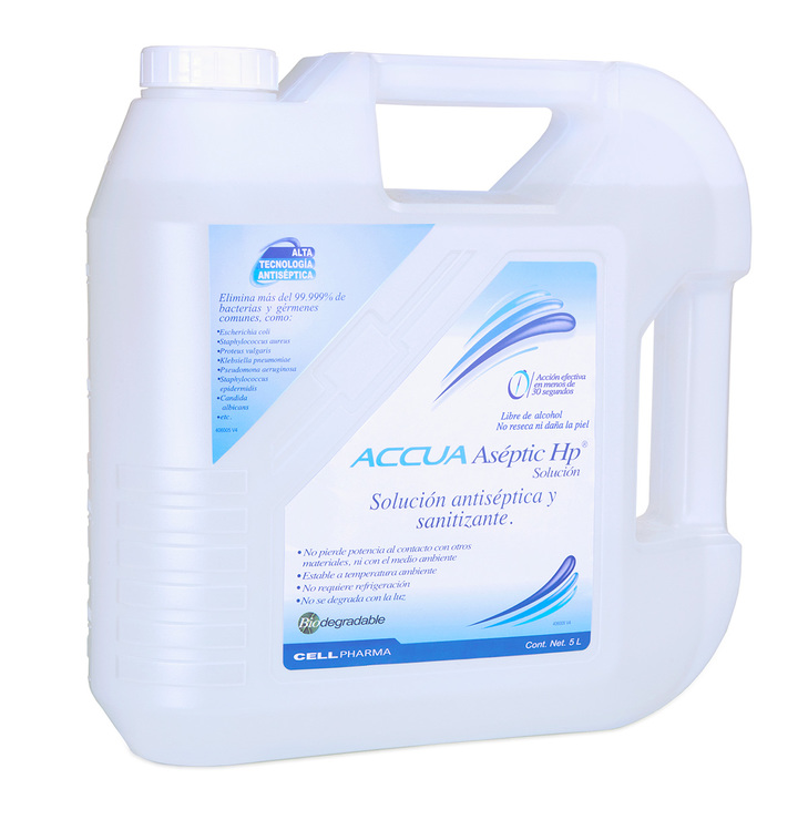 Accua Aseptic HP Solución Antiséptica y Sanitizante 5 Litros — Imagen 1 de 2