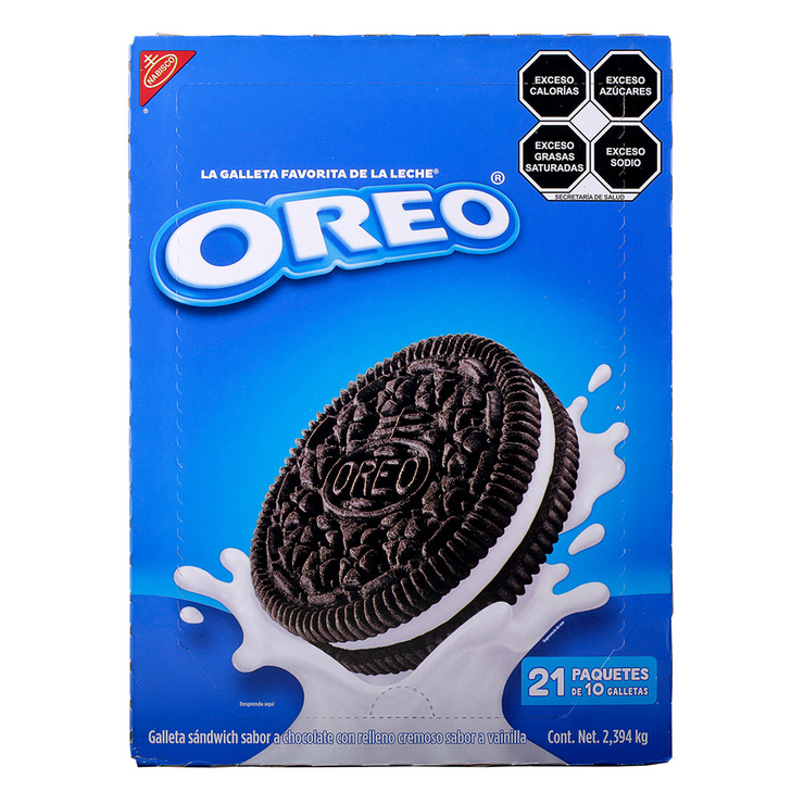 Oreo Galletas Sabor Chocolate con Relleno Sabor Vainilla 21 pzas de 114 g — Imagen 3 de 3