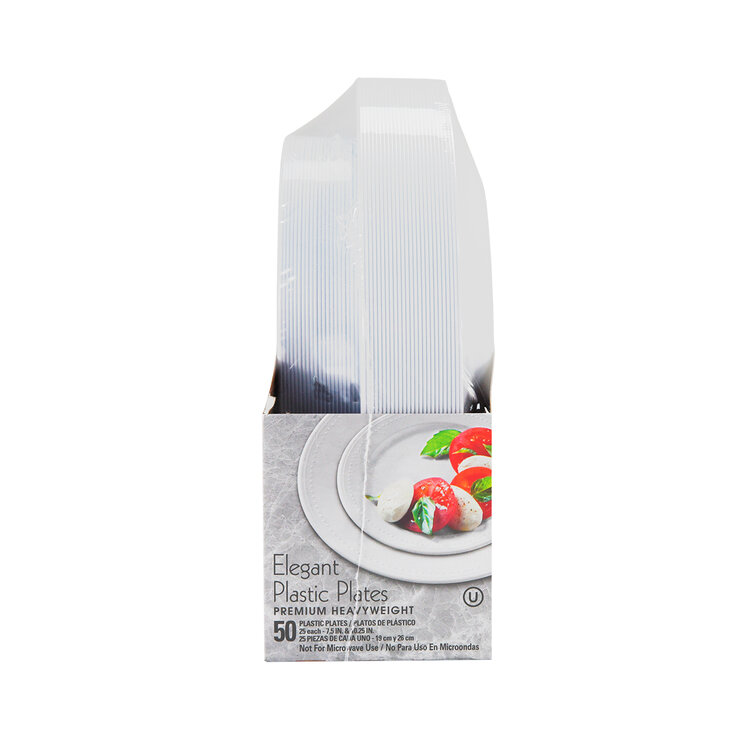 Kirkland Signature Elegantes Platos de Plástico Premium 50 pzas — Imagen 4 de 4