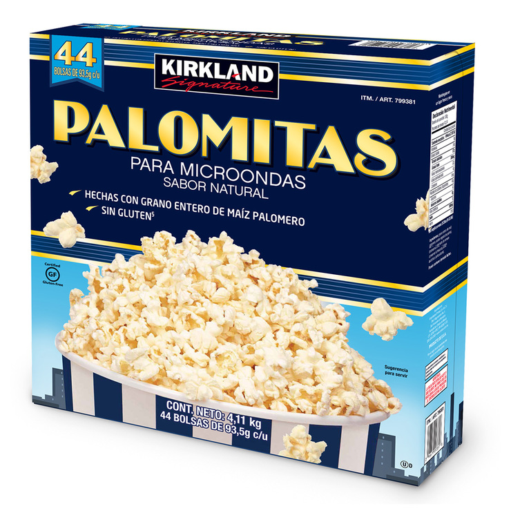 Kirkland Signature Palomitas Sabor Natural 44 pzas de 93.5 g — Imagen 2 de 3