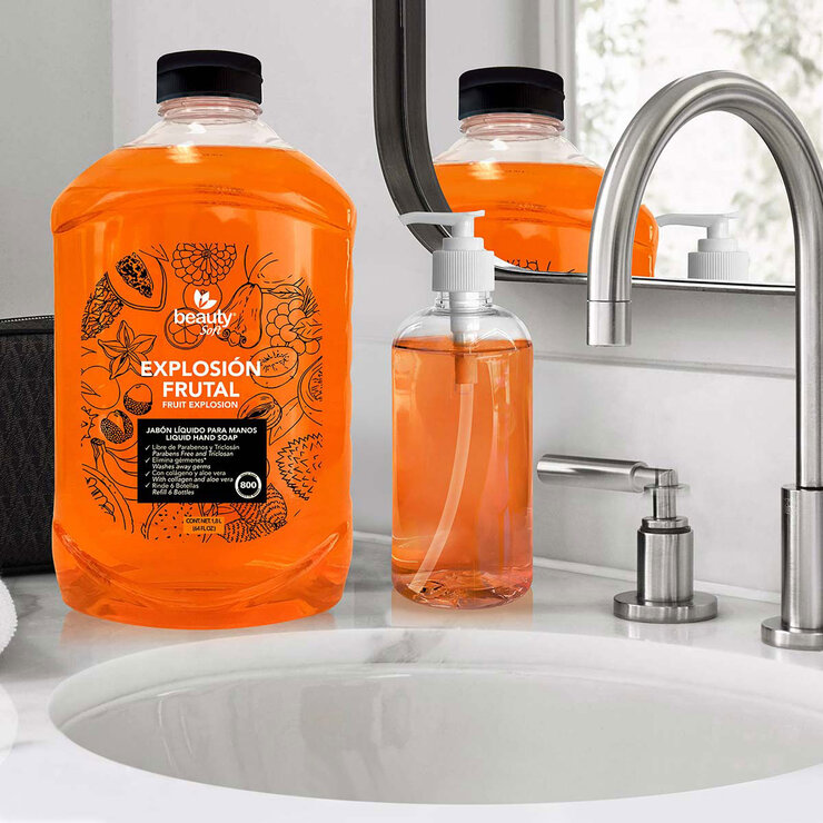 Beauty Soft Jabón Líquido para Manos 2 pzas de 1.8 l — Imagen 2 de 4