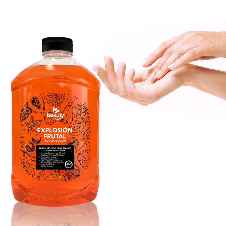 Beauty Soft Jabón Líquido para Manos 2 pzas de 1.8 l — Imagen 3 de 4