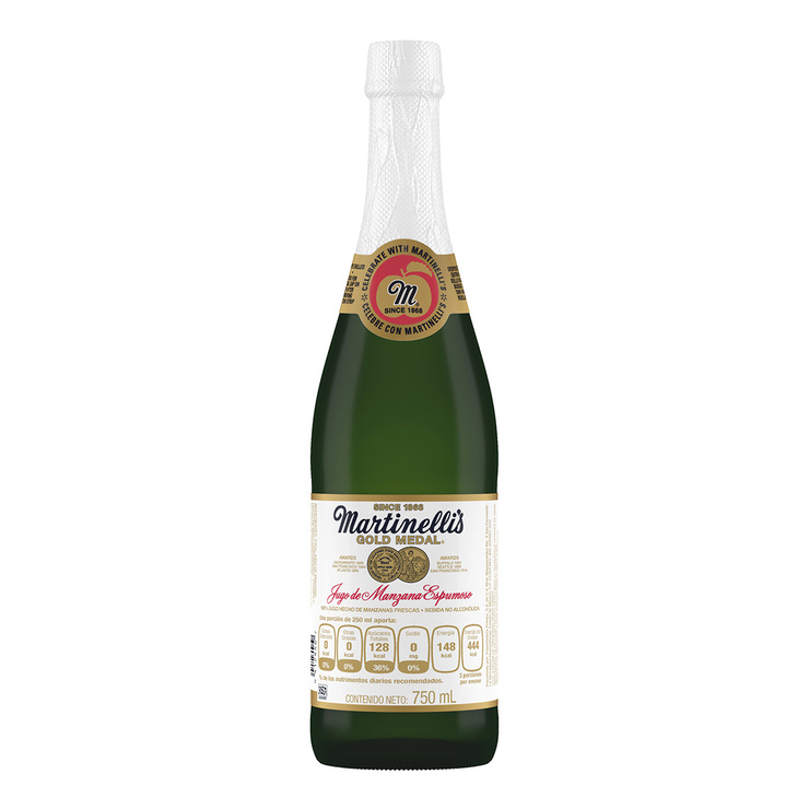 Martinelli's Jugo de Manzana Espumoso 4 pzas de 750 ml