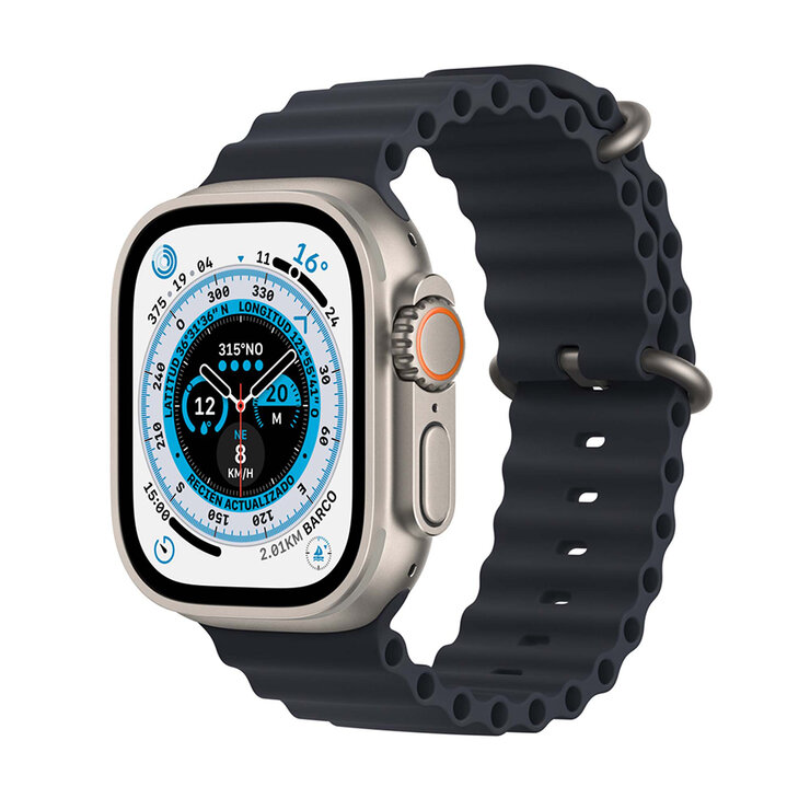 Apple Watch Ultra (GPS + Celular) Caja de titanio 49 mm con correa Ocean medianoche — Imagen 1 de 4