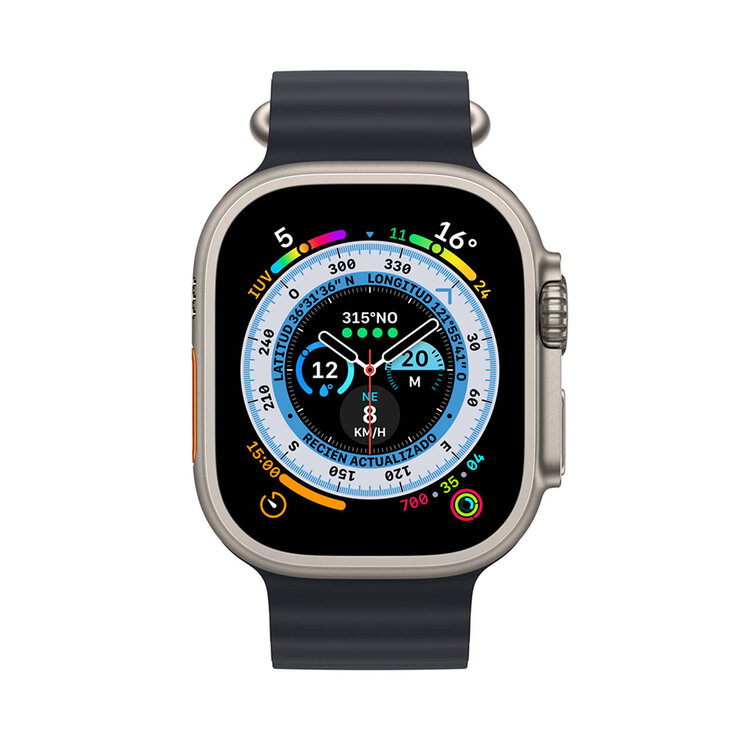 Apple Watch Ultra (GPS + Celular) Caja de titanio 49 mm con correa Ocean medianoche — Imagen 2 de 4