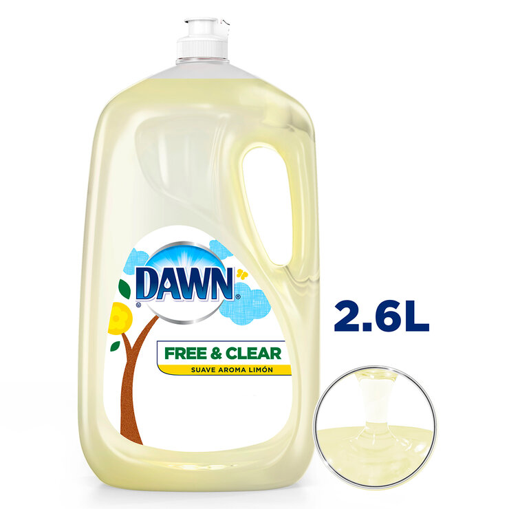 Dawn Free & Clear Líquido Lavatrastes  2.6 L — Imagen 2 de 4