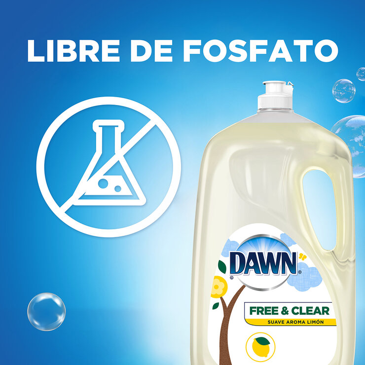 Dawn Free & Clear Líquido Lavatrastes  2.6 L — Imagen 3 de 4