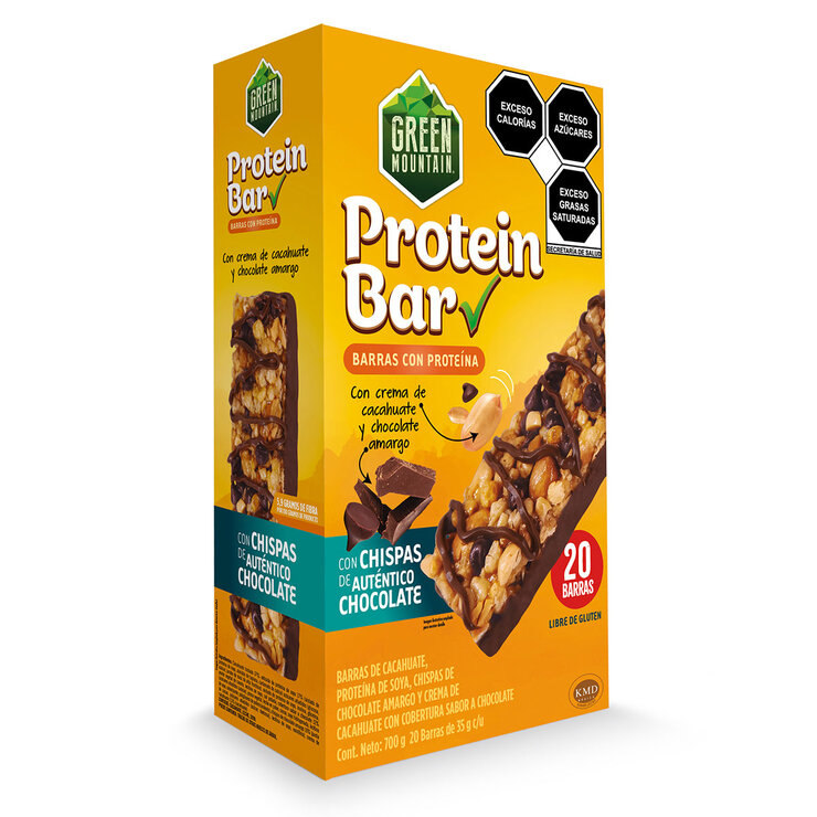 Green Mountain Barras de Proteína 20 pzas de 35 g — Imagen 1 de 4